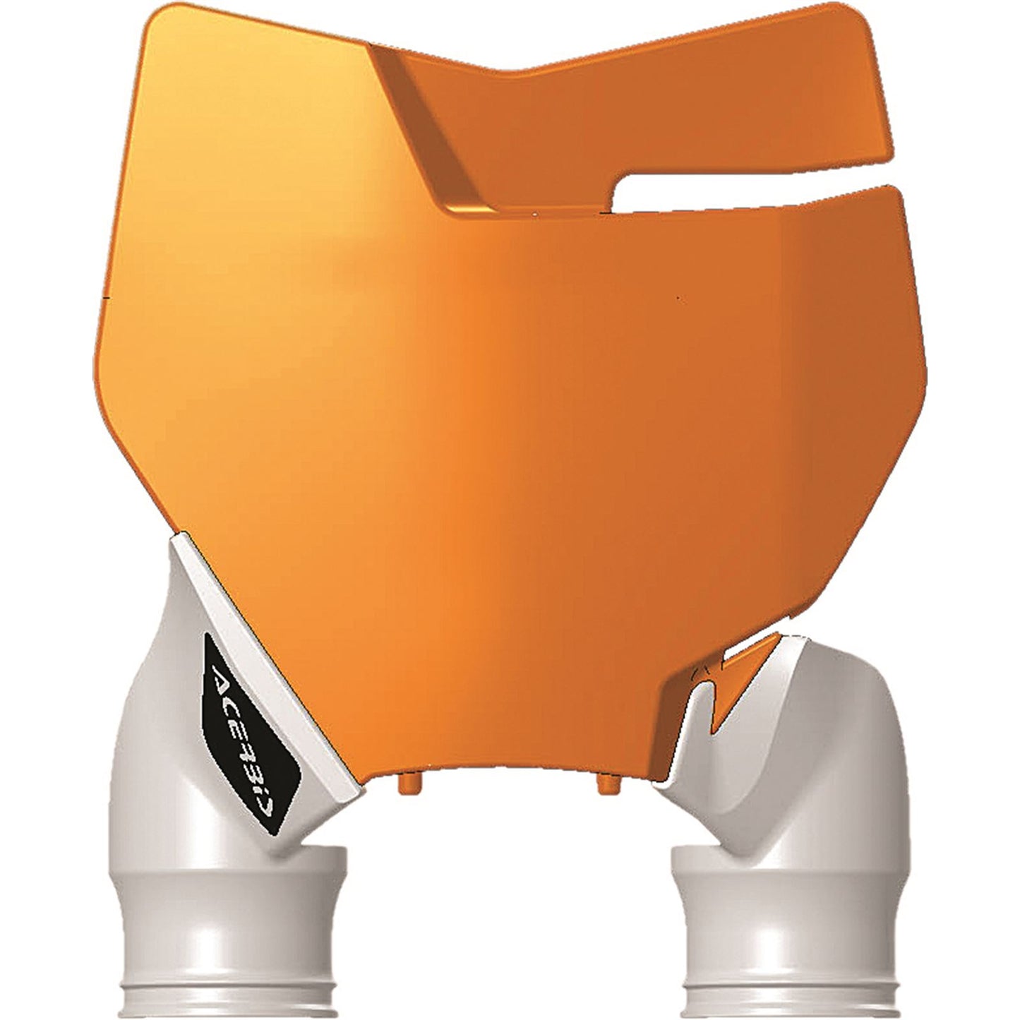 Acerbis Front Number Plate Orange/White 2527425321_290670