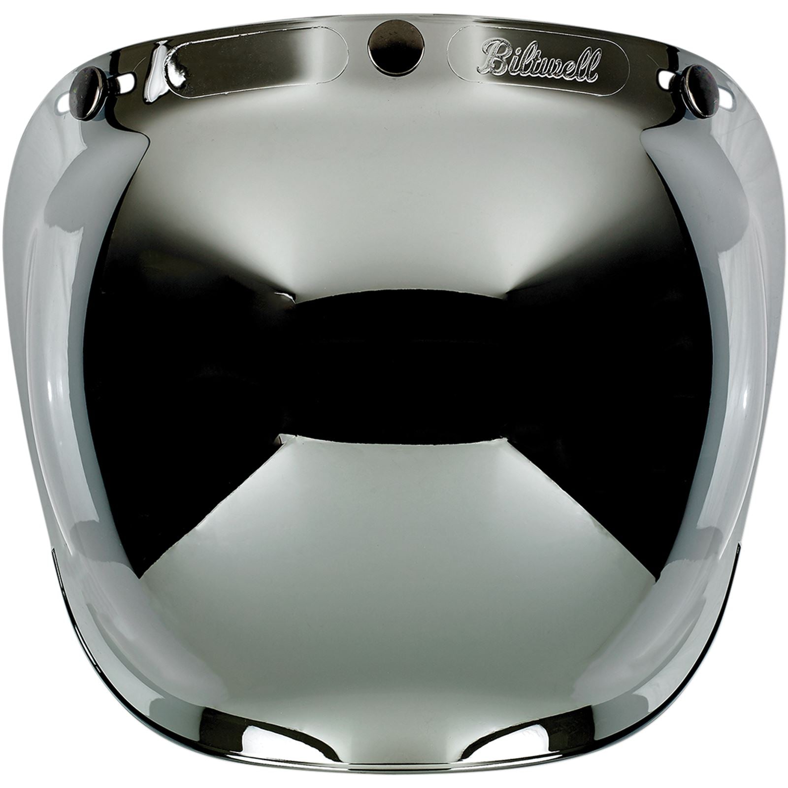 Biltwell Inc. Bubble Shield - Chrome Mirror 2001-221_352626