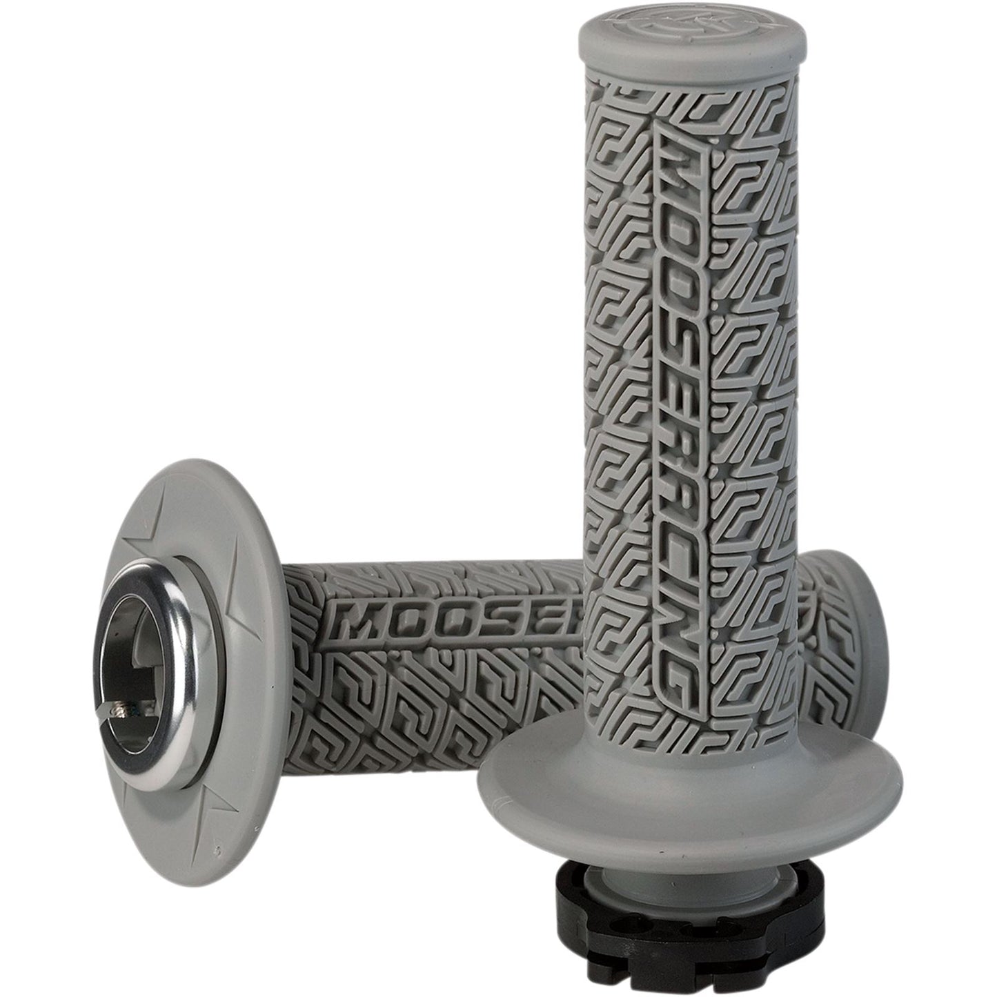 Moose Offroad Gray/Silver Moose Lock-On Grips 0630-2540_431972