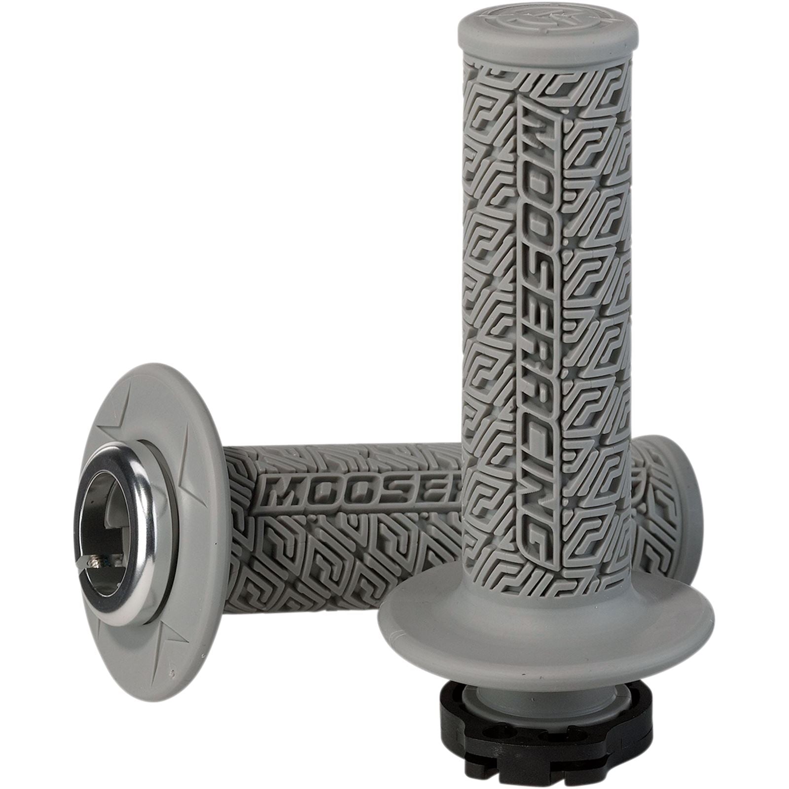 Moose Offroad Gray/Silver Moose Lock-On Grips 0630-2540_431972