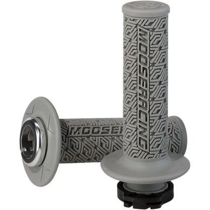 Moose Offroad Gray/Silver Moose Lock-On Grips 0630-2540_431972