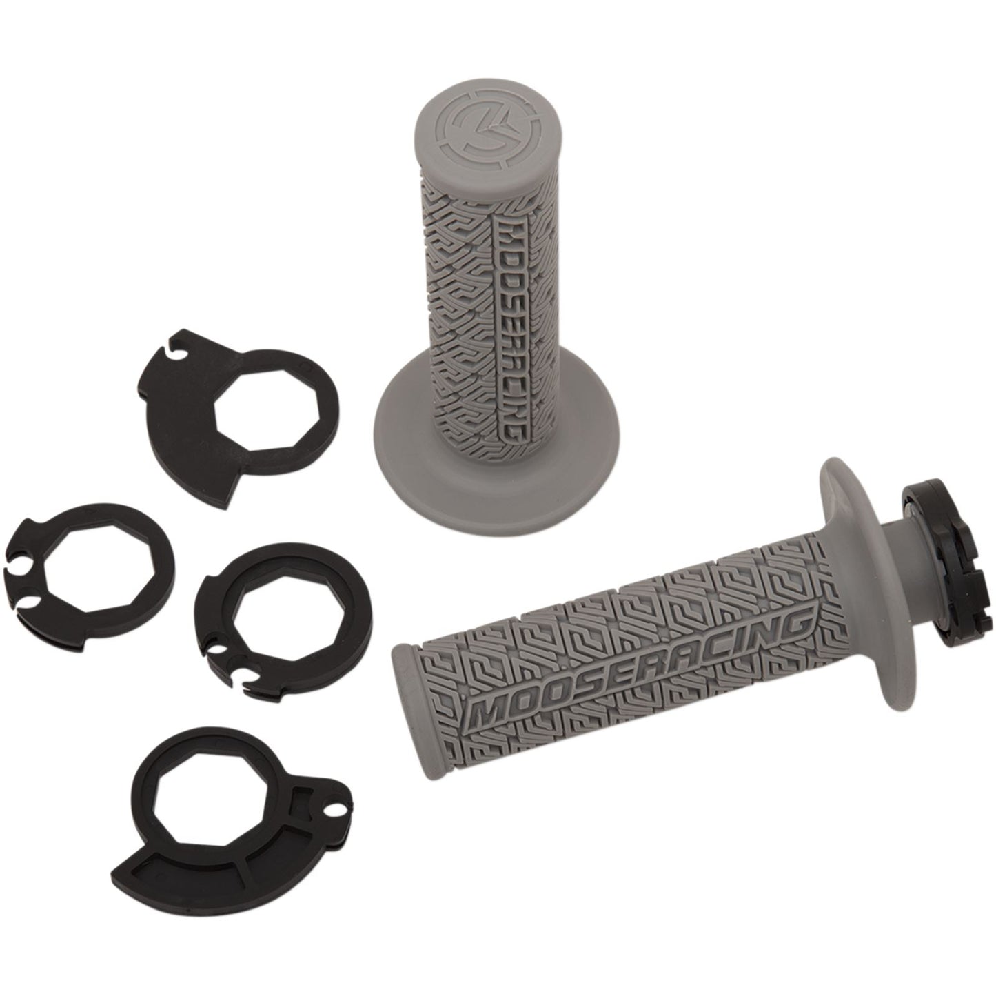 Moose Offroad Gray/Silver Moose Lock-On Grips 0630-2540_431973