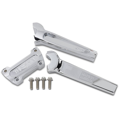 Thrashin Supply Company Chrome 8"  Straight Handlebar Riser [MPN: TSC-8000-3]_483316