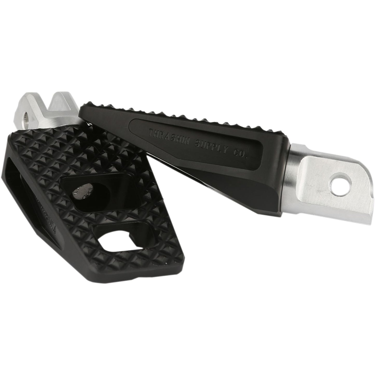 Thrashin Supply Company P-54 Footpegs - Front - Black 18 Softail [MPN: TSC-2026-1]_483377