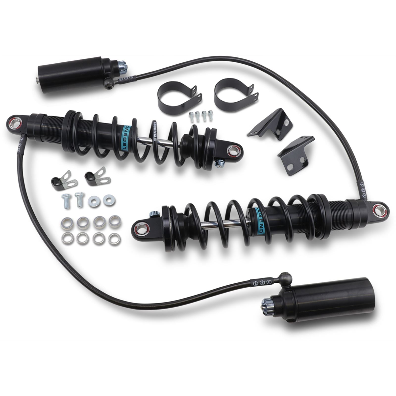 Legend Suspensions Revo ARC Remote Reservoir Shocks - Heavy Duty - Black - 14" - '99-'08 FL [MPN: 1310-1881]_418357