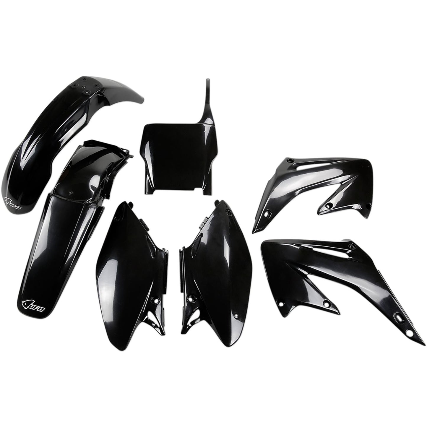 UFO Plastics Replacement Body Kit - Black - '04 CR125/250 [MPN: HOKIT102-001]_488158