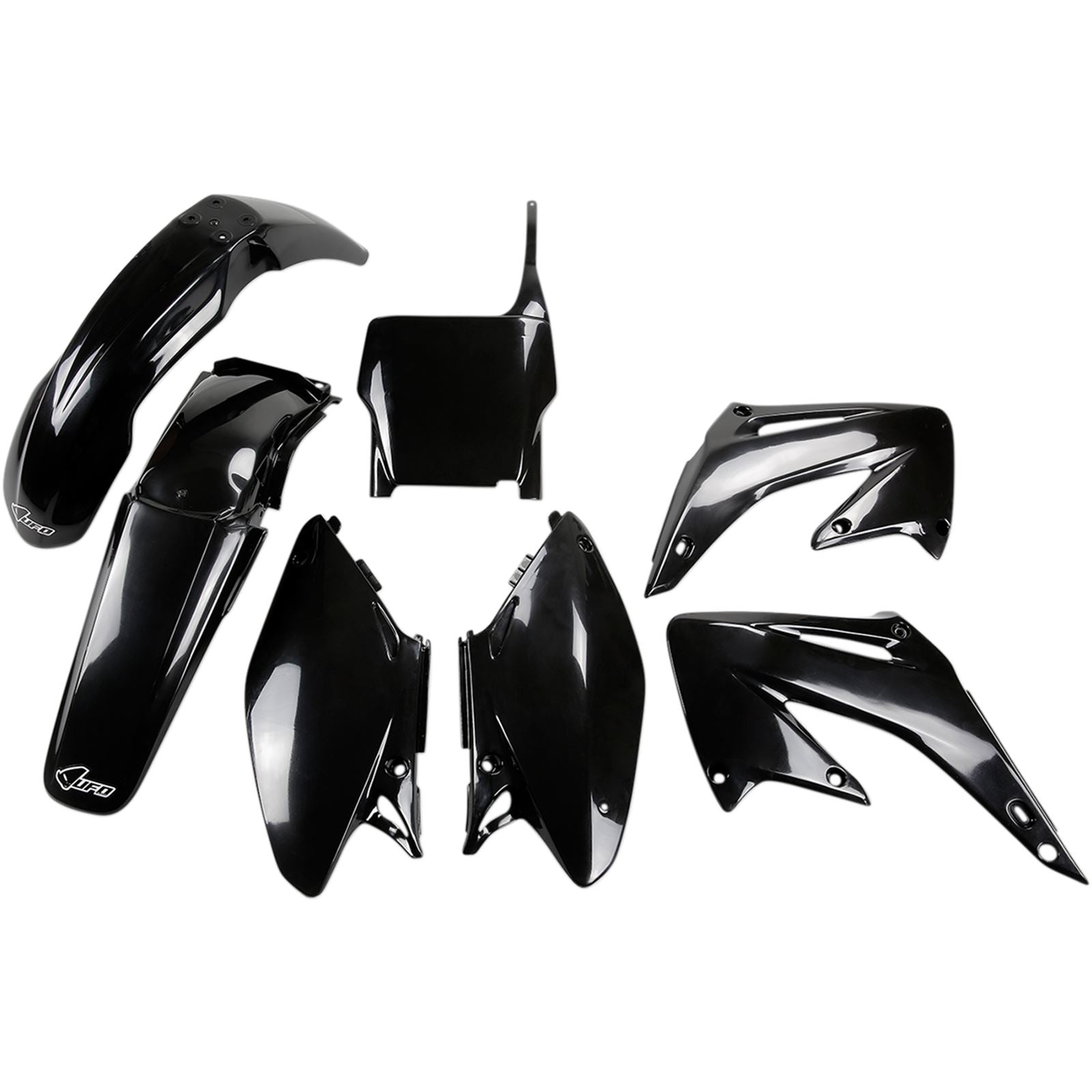 UFO Plastics Replacement Body Kit - Black - '04 CR125/250 [MPN: HOKIT102-001]_488158