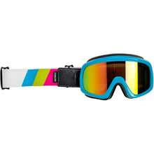 Biltwell Inc. Overland 2.0 Goggles - Tri-Stripe - Cyan/Jet Boat 2111-0944-003_353270