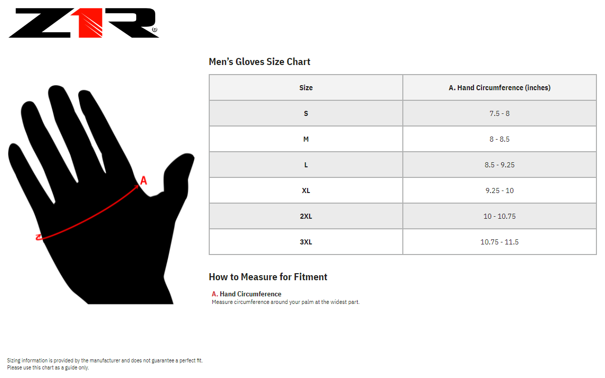 Z1R 270 Gloves Black – Motomentum