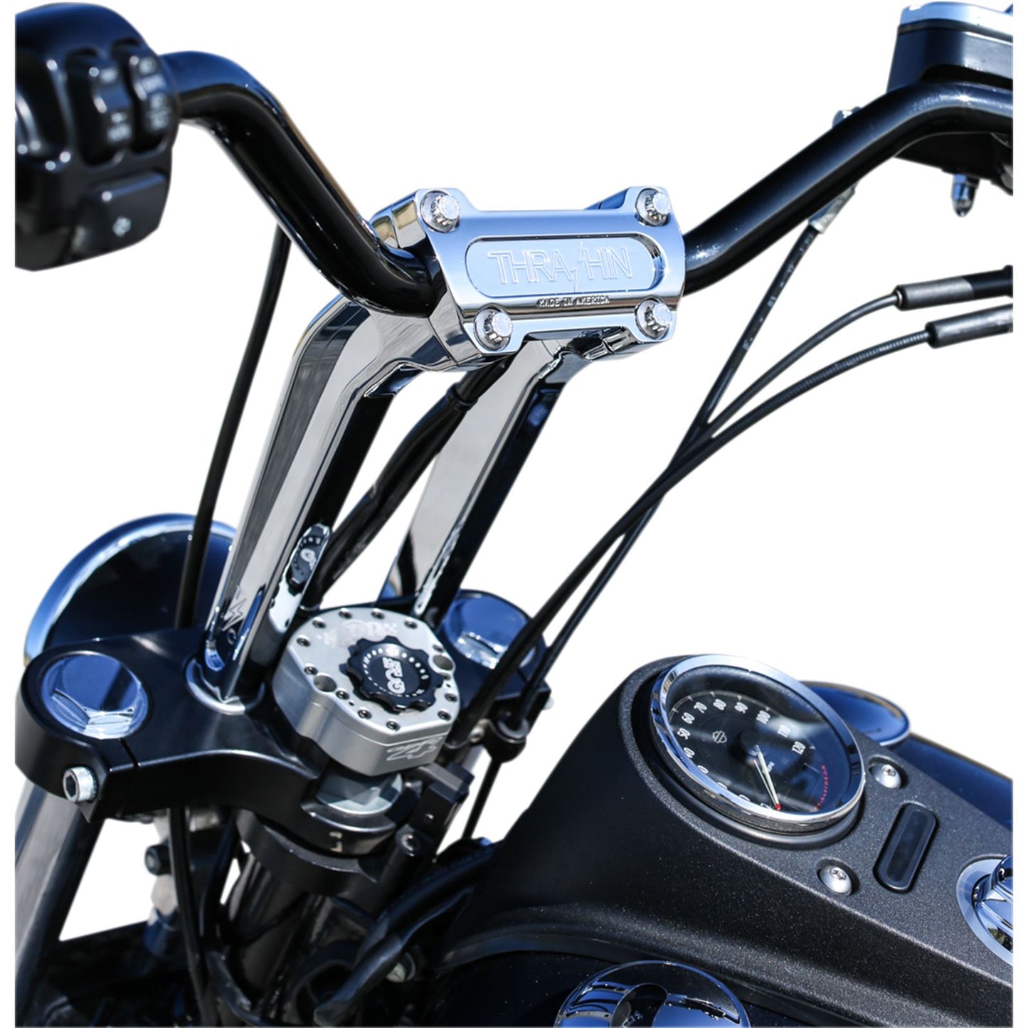 Thrashin Supply Company Chrome 9-1/2"  Pullback Handlebar Riser [MPN: TSC-9525-3]_483322