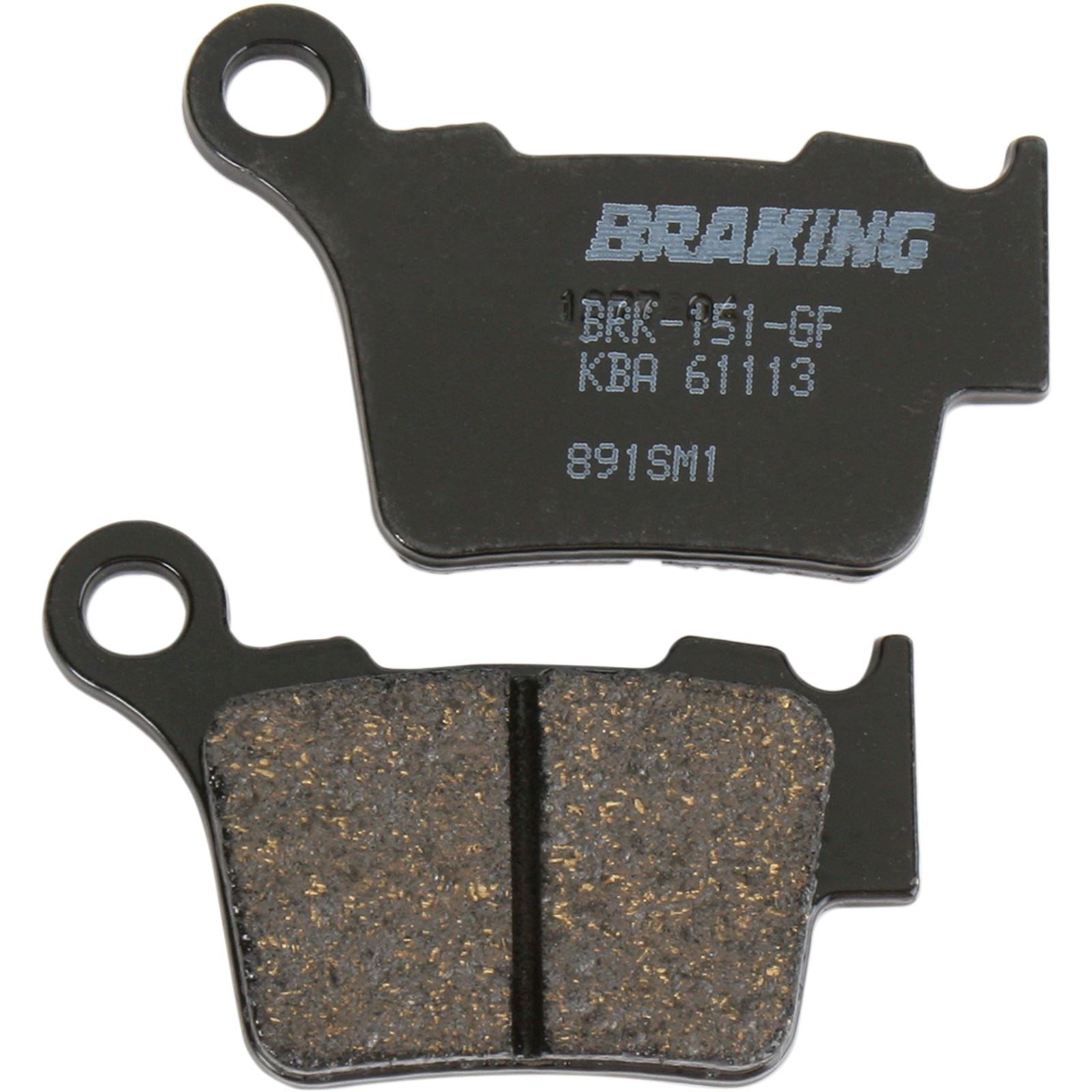 Braking Brake Pad Set Semi-Metallic [MPN: 891SM1]_355760