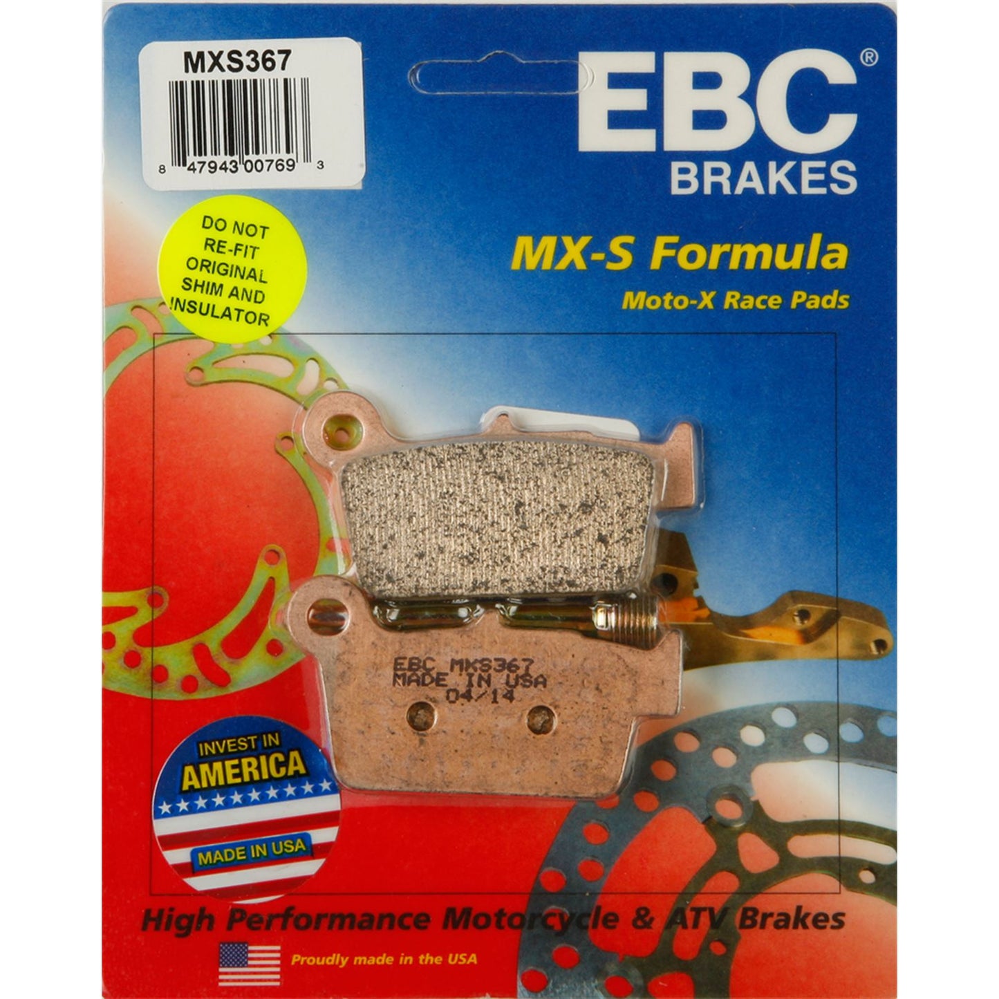 EBC Brakes Brake Pads MXS367_290966