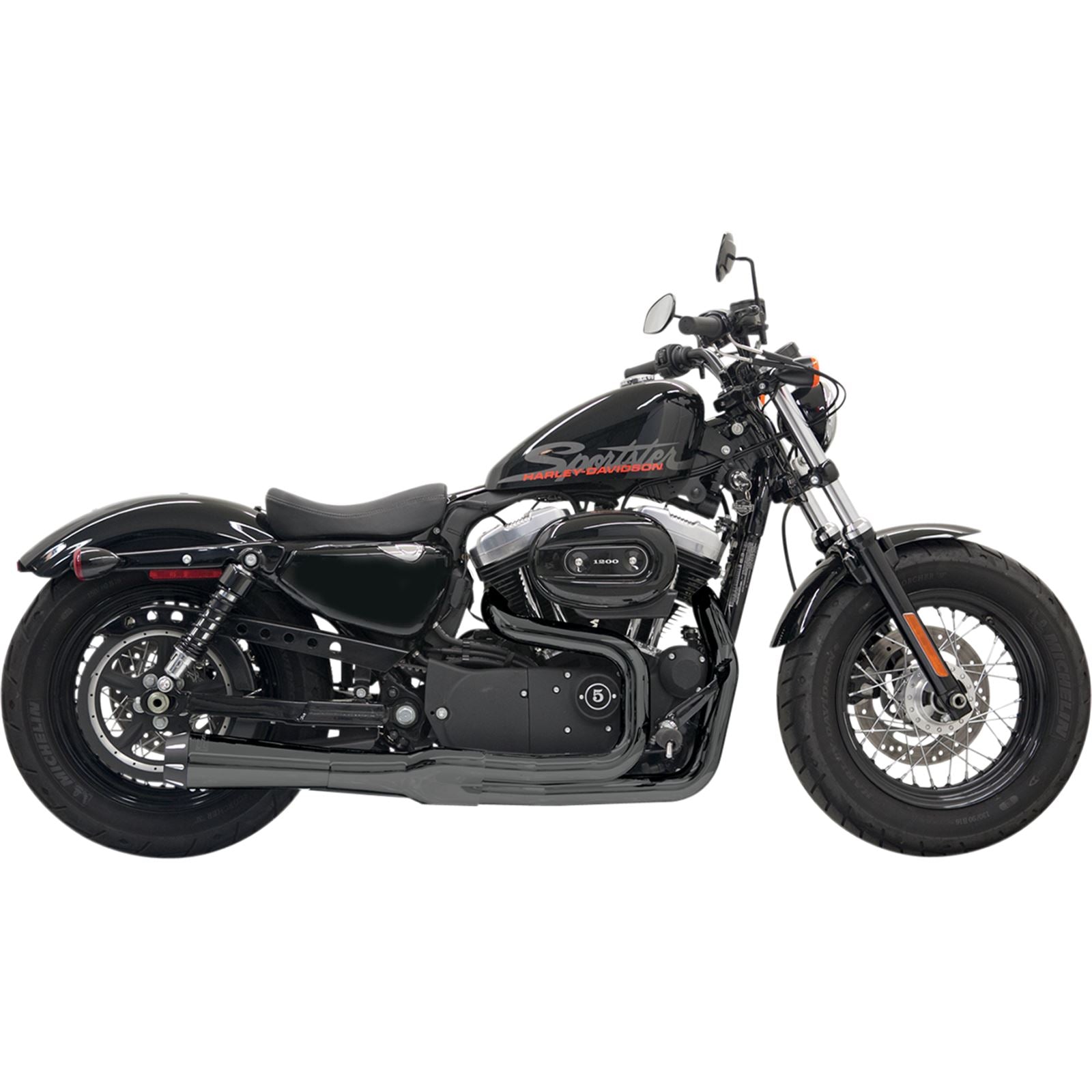 Bassani Manufacturing Mega Power Exhaust - Black [MPN: 1X22RB]_349774