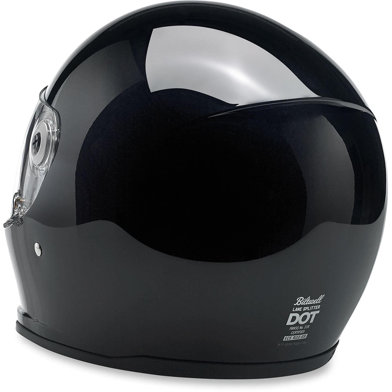 Biltwell Inc. Lane Splitter Helmet - Gloss Black_352119