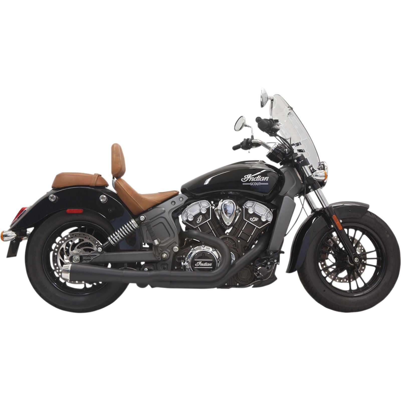 Bassani Manufacturing 2:1 Exhaust - Black - Short - Scout [MPN: 8S12JB]_350092