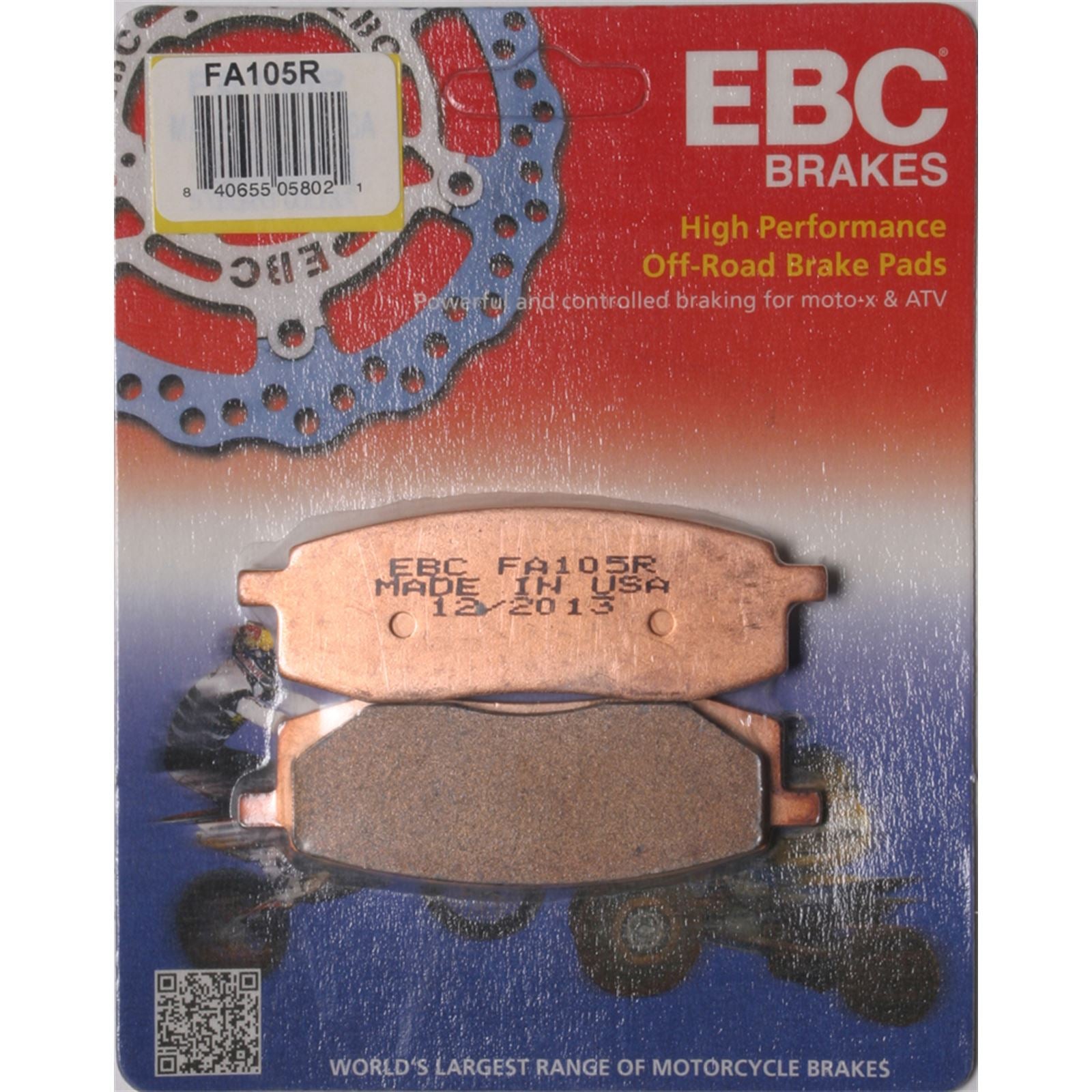 EBC Brakes Brake Pads FA105R_291040