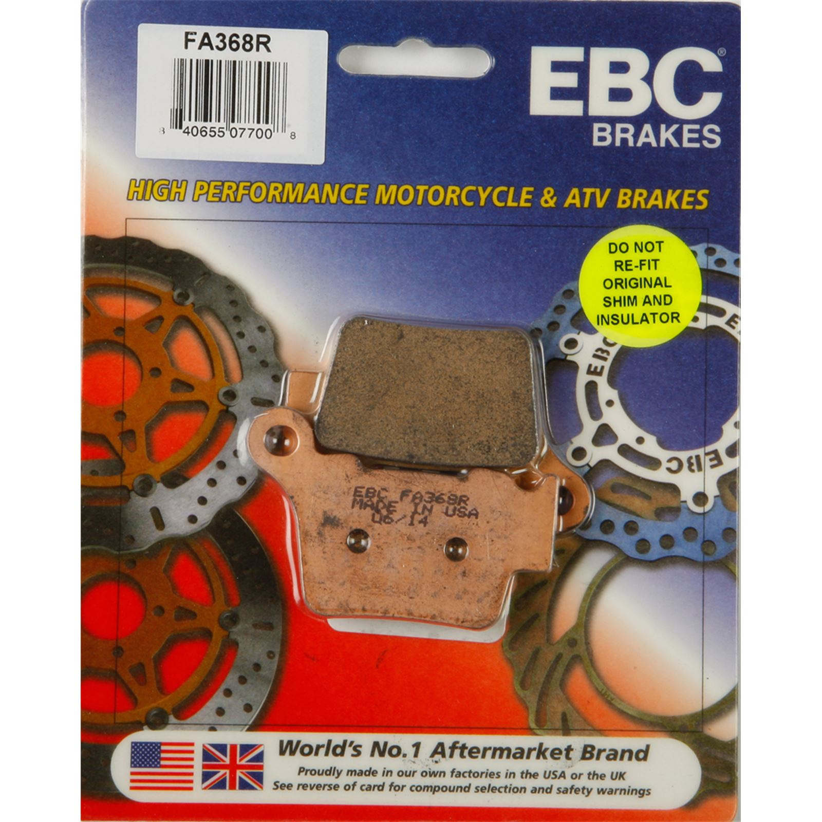 EBC Brakes Brake Pads FA368R_291100