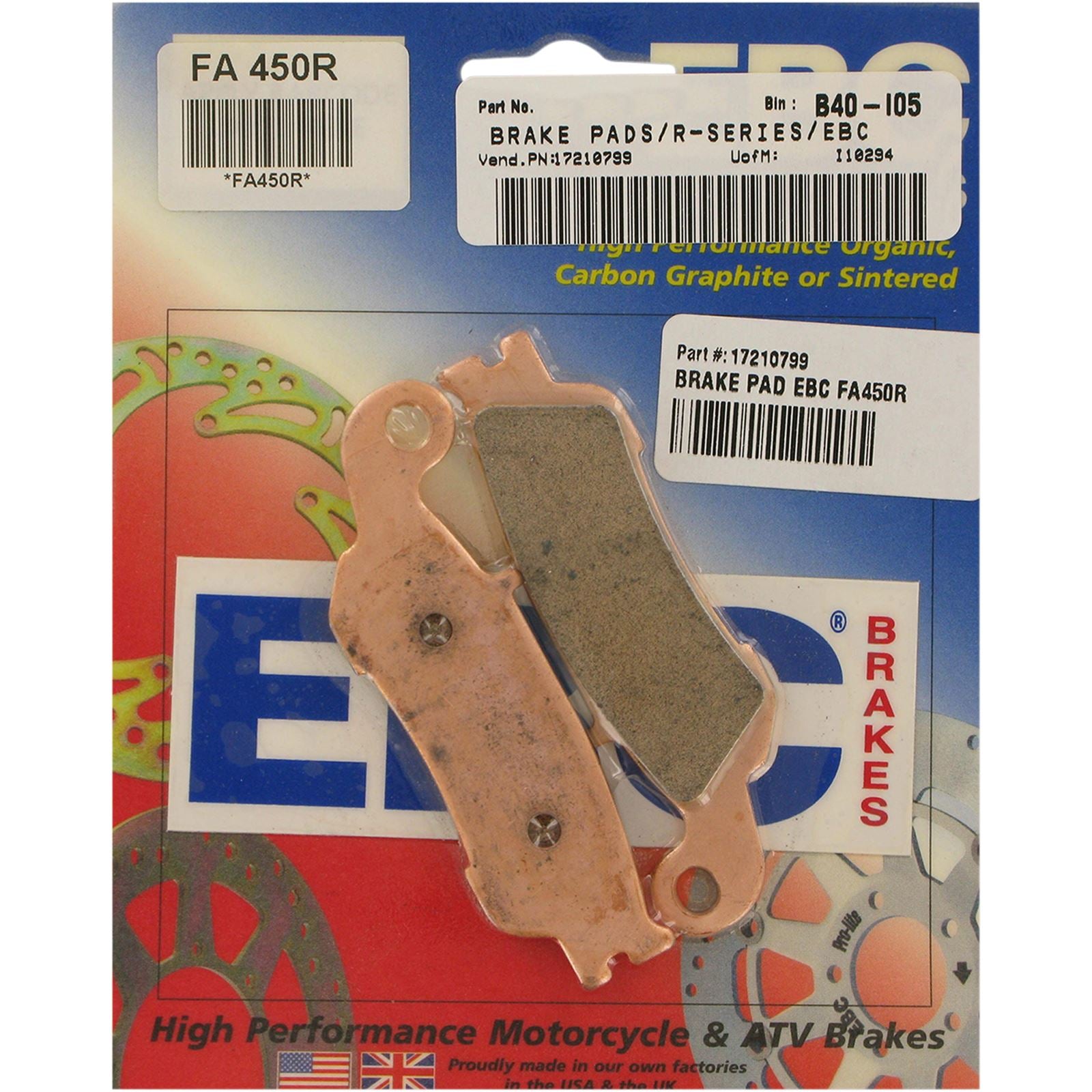 EBC Brakes Brake Pads FA450R_378884