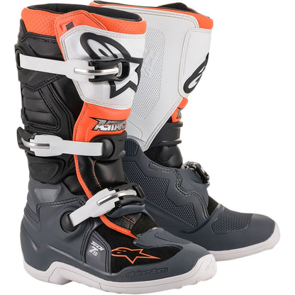 Alpinestars Tech 7S Boot - Black/Grey/White/Orange Fluorescent_342941