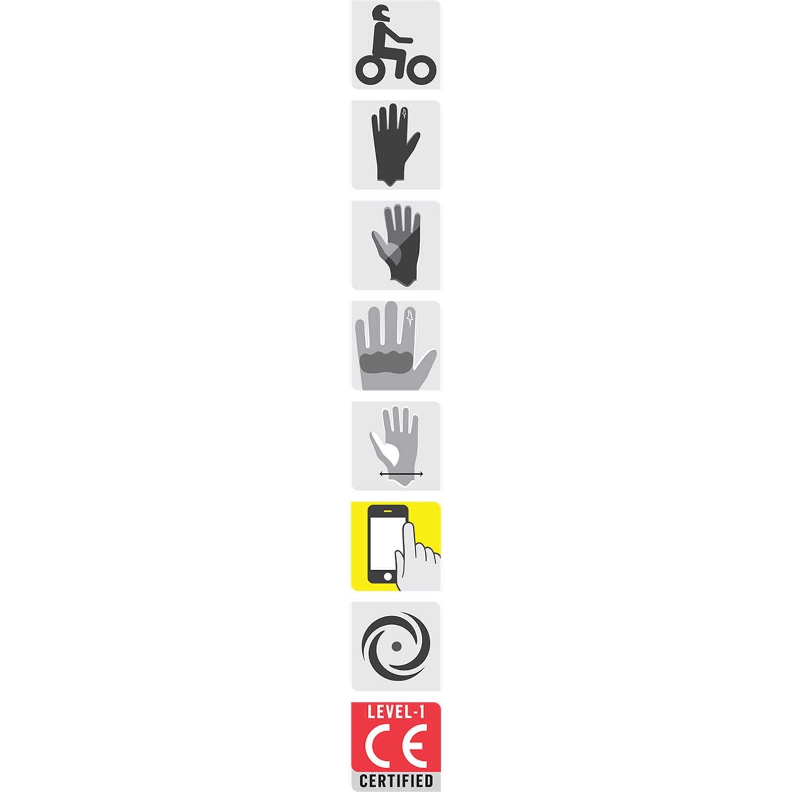 Alpinestars Crazy Eight Gloves - Black - Small [MPN: 3509018-1100-S]_332554