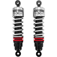 Burly Brand Slammer Plus Shocks - Chrome - FLH B28-1204_357534