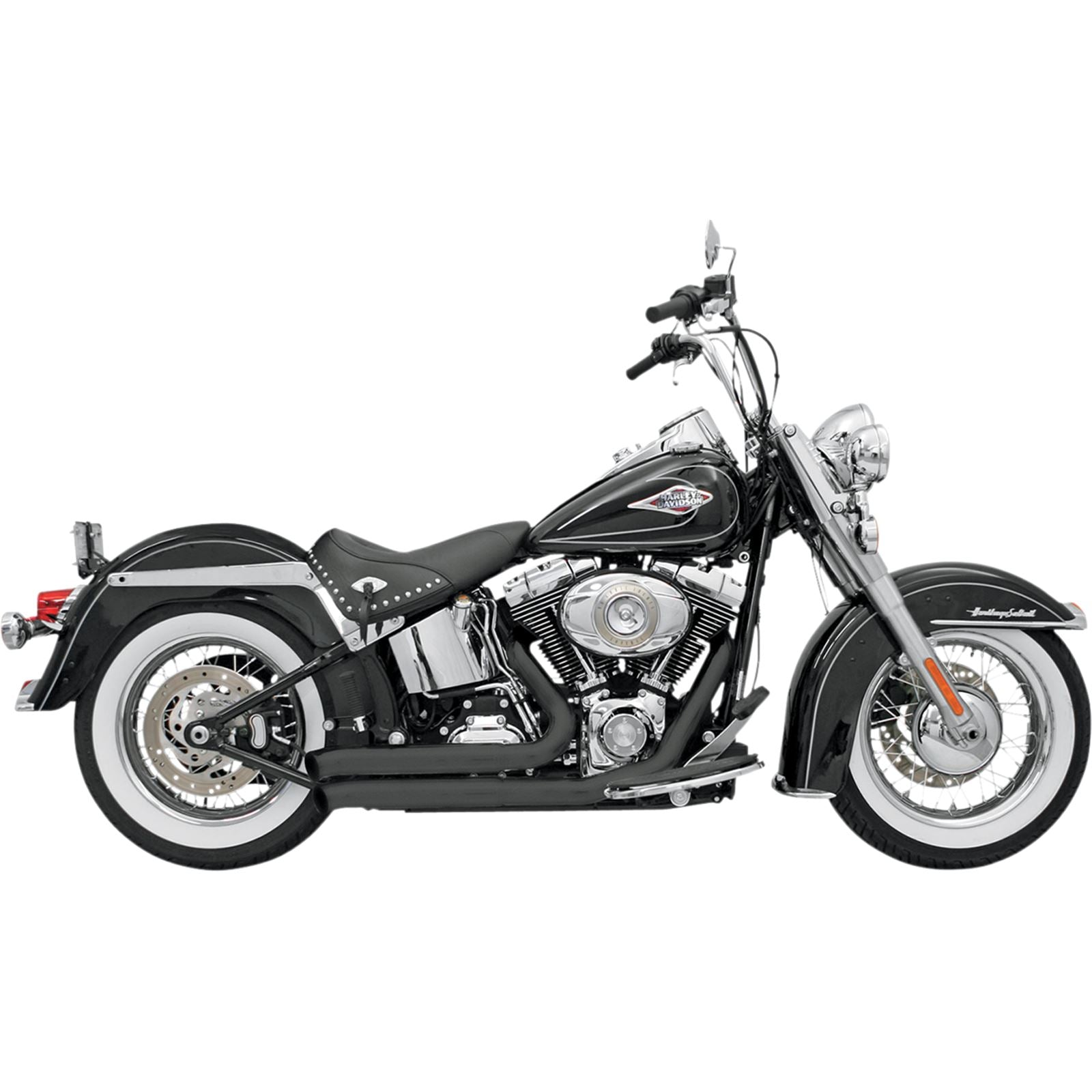 Bassani Manufacturing FireSweep Exhaust - Black - Softail [MPN: 12123D]_349703