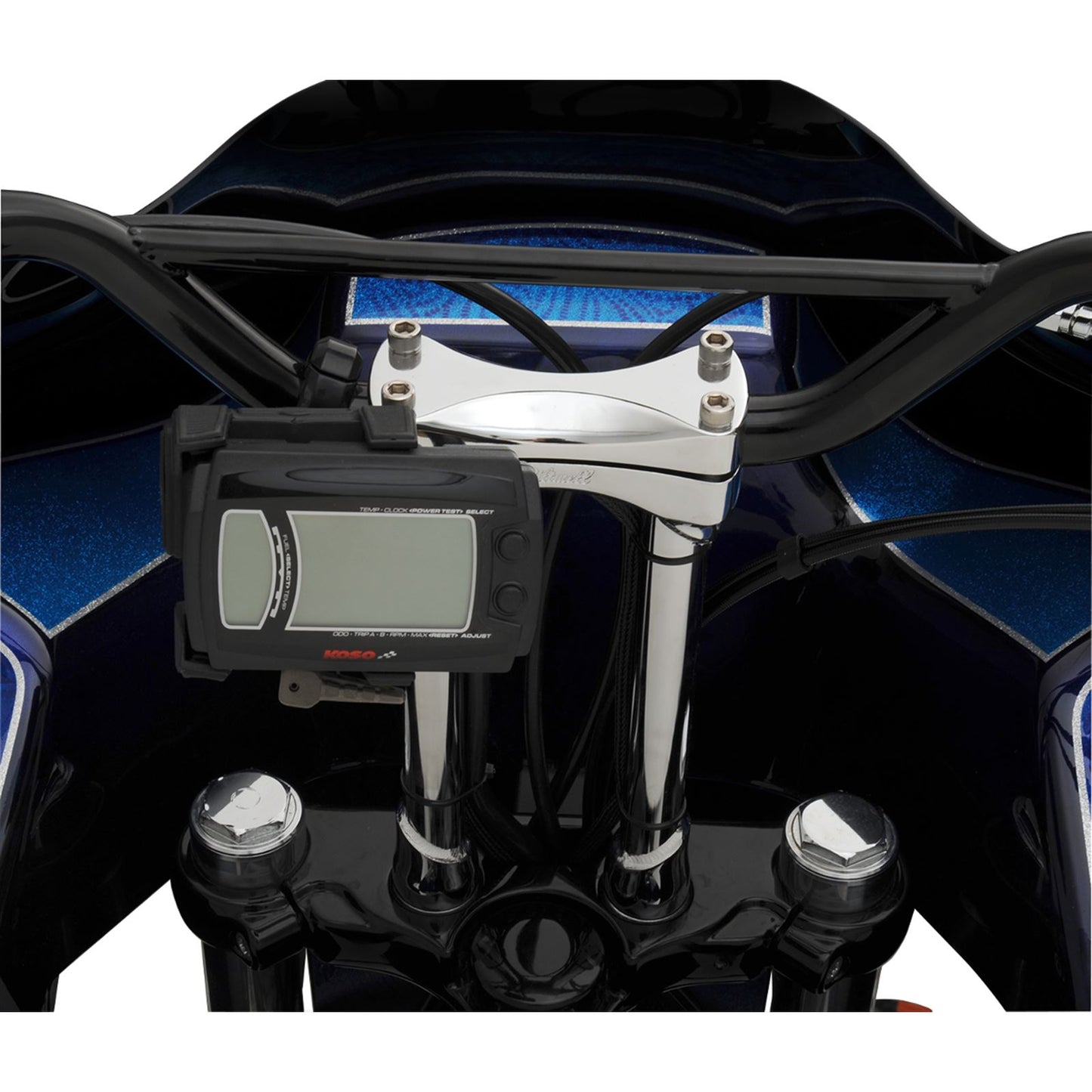 Biltwell Inc. Chrome 10" Murdock Risers 6403-105-10_352899