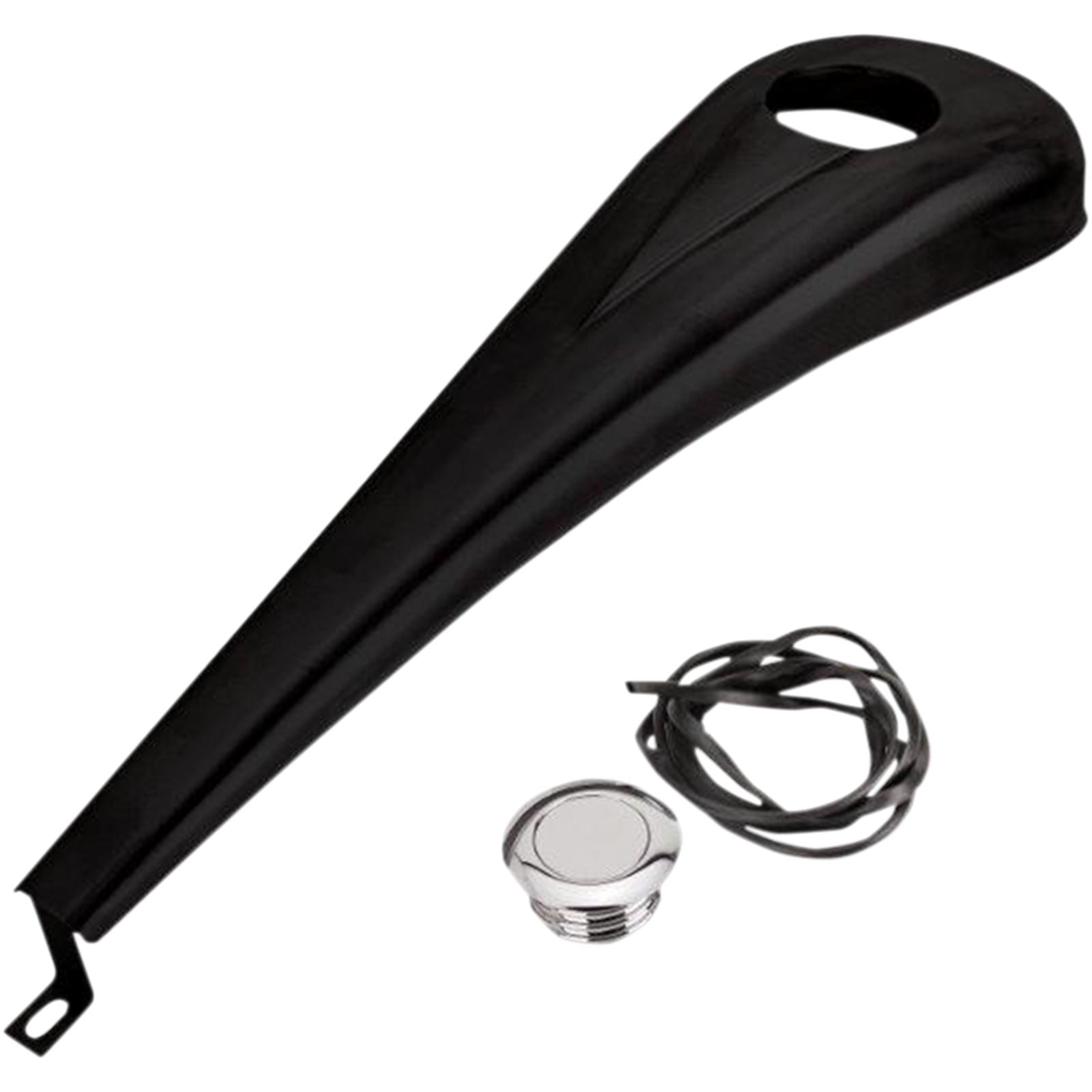 Paul Yaffe's Bagger Nation Steel Dash Kit for 6-Gallon Tank - Gloss Black Powdercoat [MPN: DDK-S-08-OEM-B]_452195