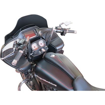 Paul Yaffe's Bagger Nation Steel Dash Kit for 6-Gallon Tank - Gloss Black Powdercoat [MPN: DDK-S-08-OEM-B]_452196