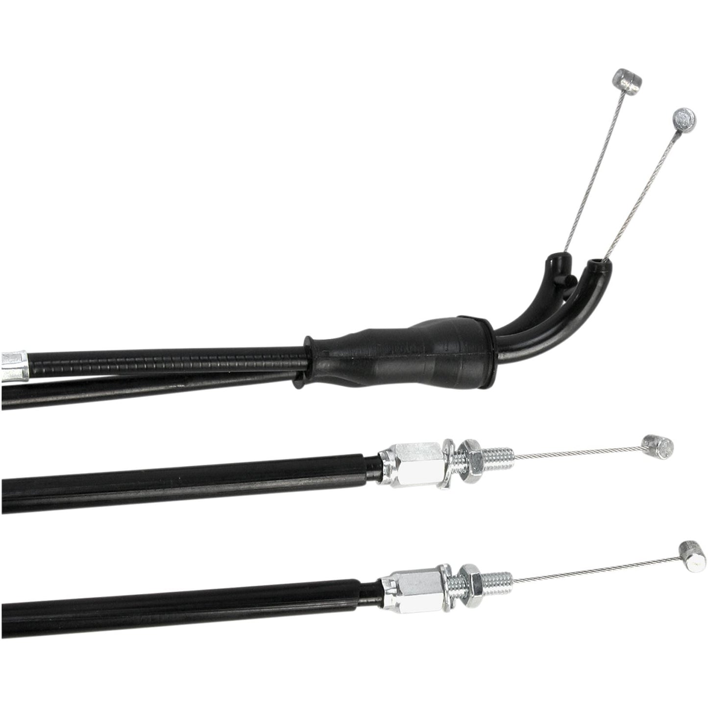 Motion Pro Black Vinyl Throttle Cable Set 03-0428_444348