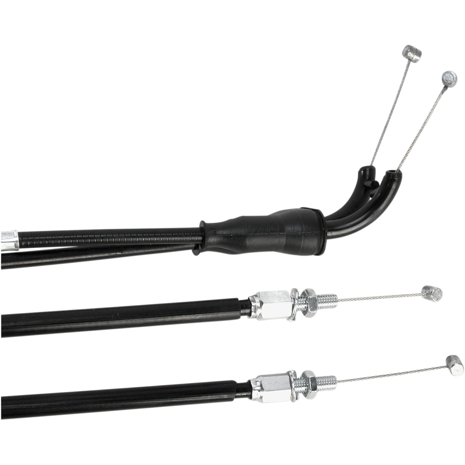 Motion Pro Black Vinyl Throttle Cable Set 03-0428_444348