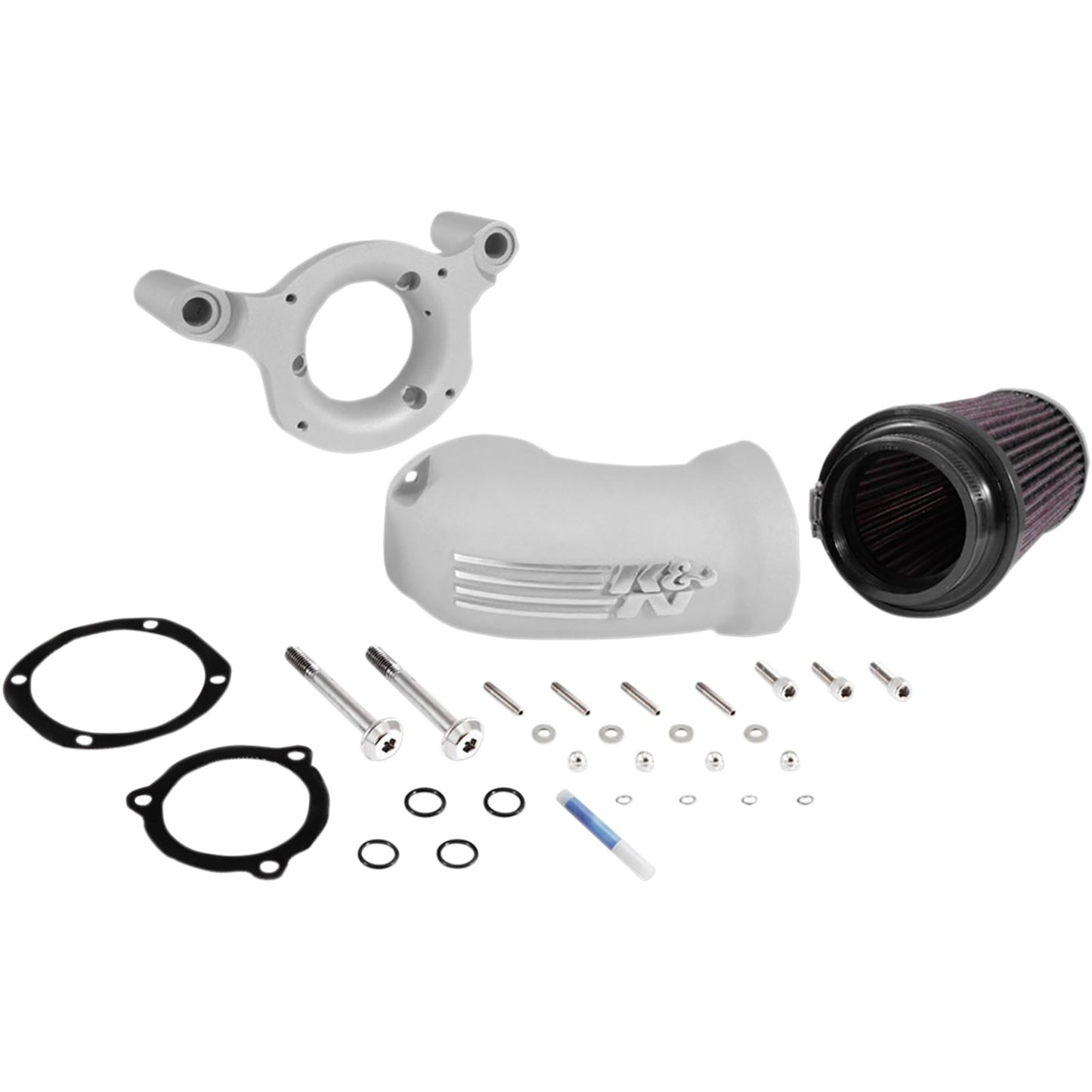 K&N Filters Intake Kit Softail/Dyna Silver [MPN: 57-1137S]_402689