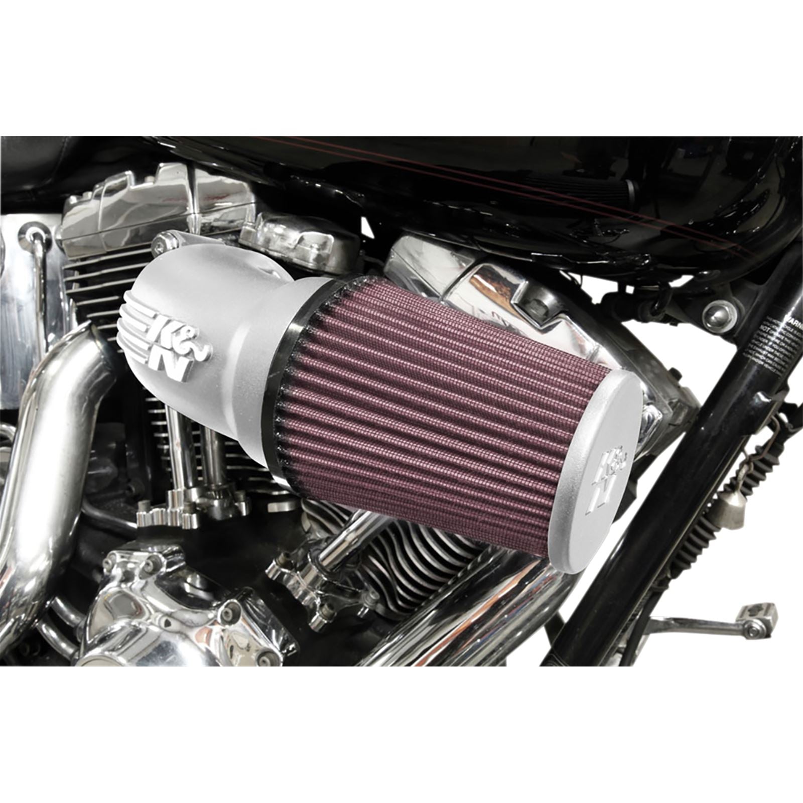 K&N Filters Intake Kit Softail/Dyna Silver [MPN: 57-1137S]_402690