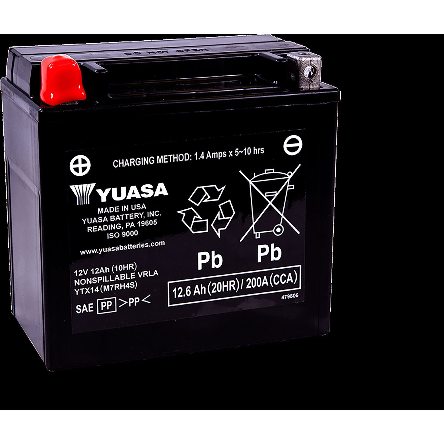 Yuasa AGM Battery - 12V - 12ah - YTX14 YUAM7RH4S_768741
