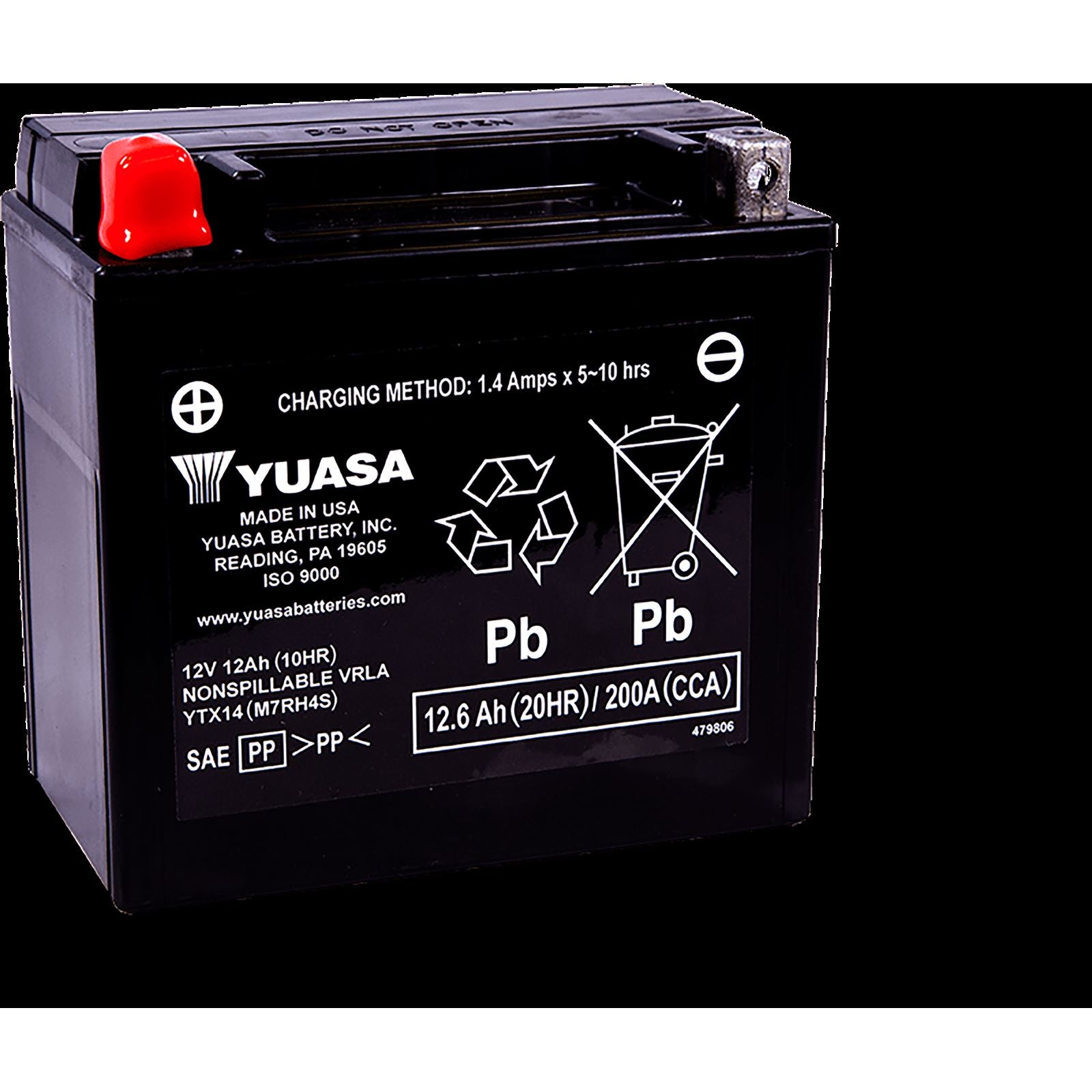 Yuasa AGM Battery - 12V - 12ah - YTX14 YUAM7RH4S_768741