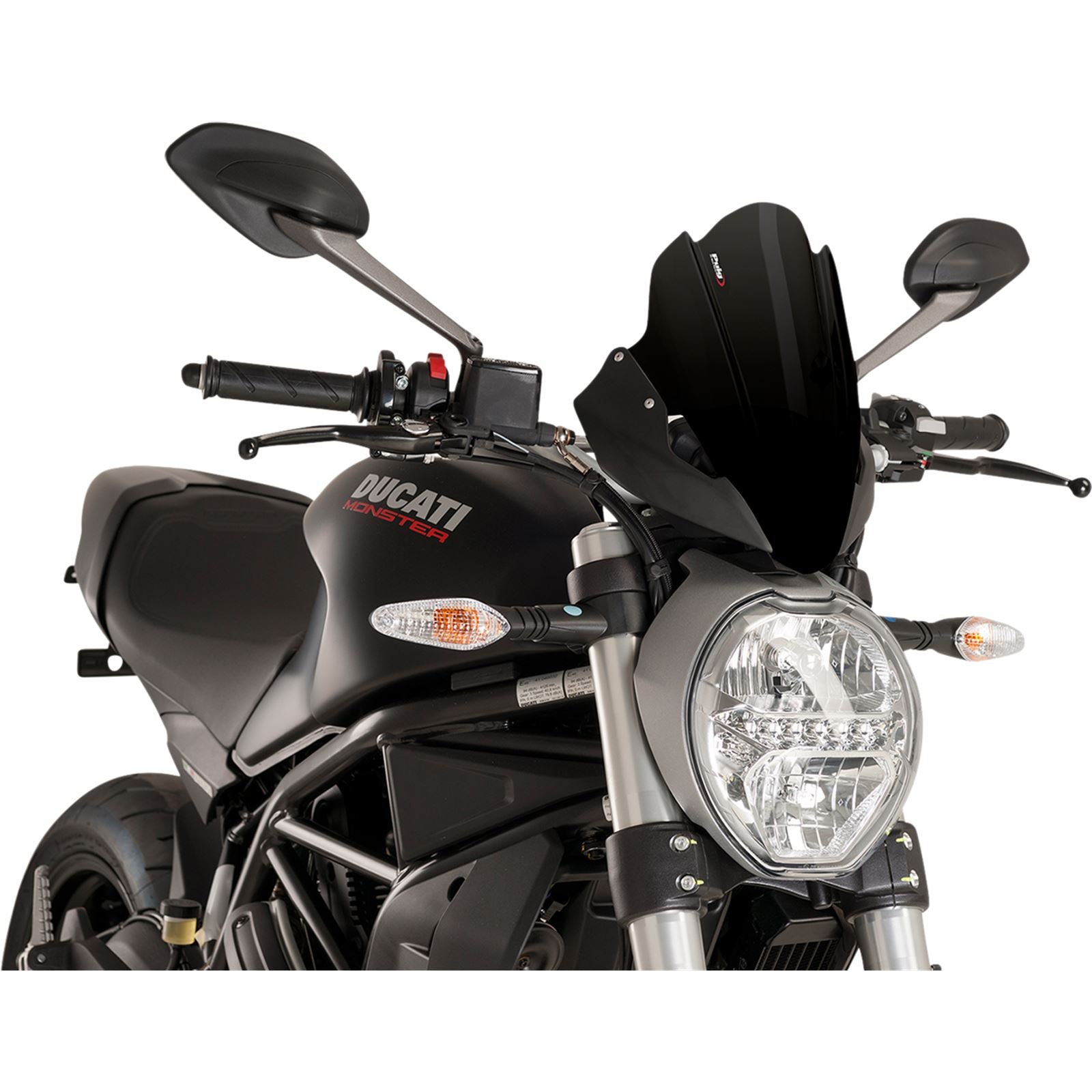 Puig Race Windscreen - Black - Tour for Ducati [MPN: 8900N]_461435