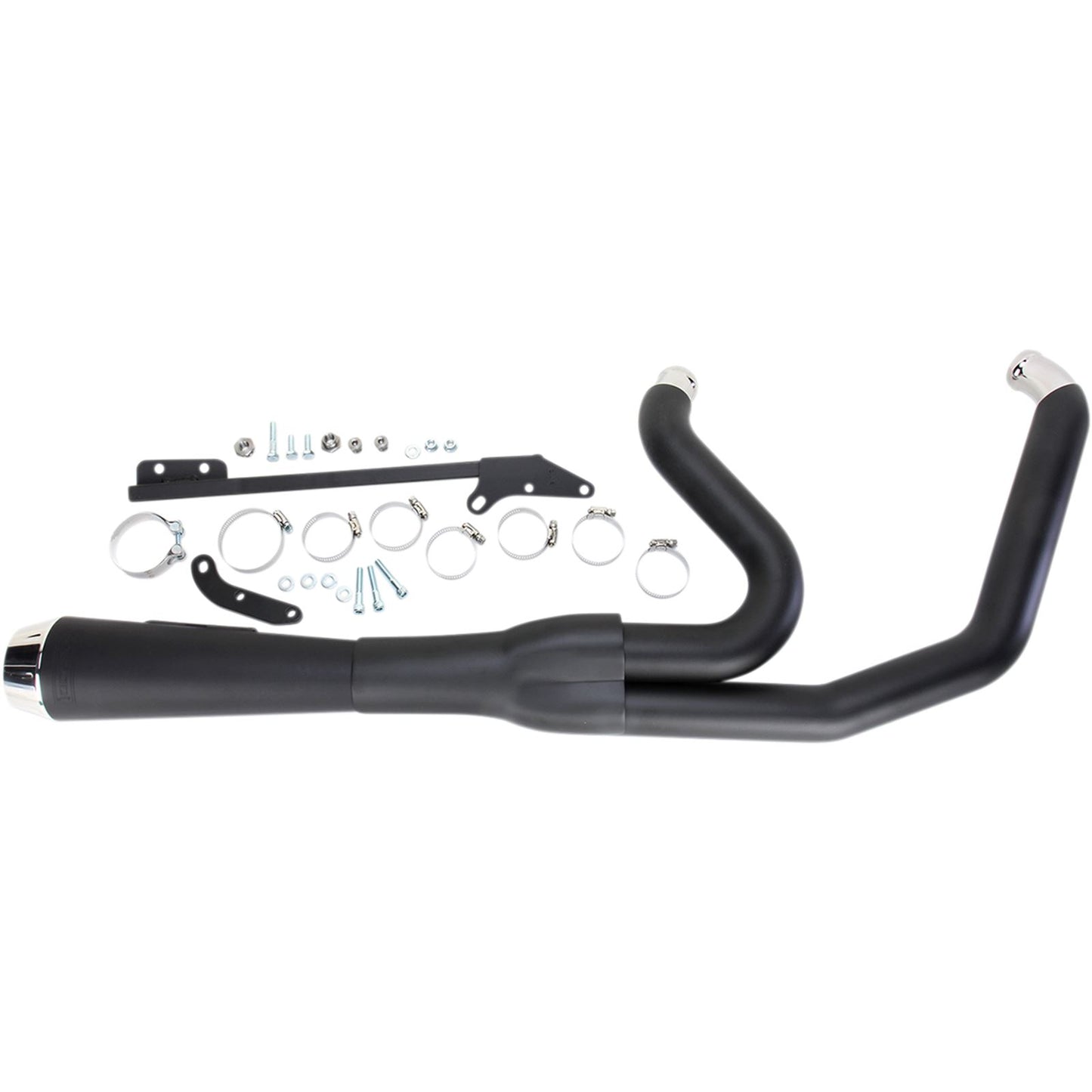Bassani Manufacturing Road Rage Exhaust - Black - Short - '06-'17 FXD [MPN: 13122J]_349727