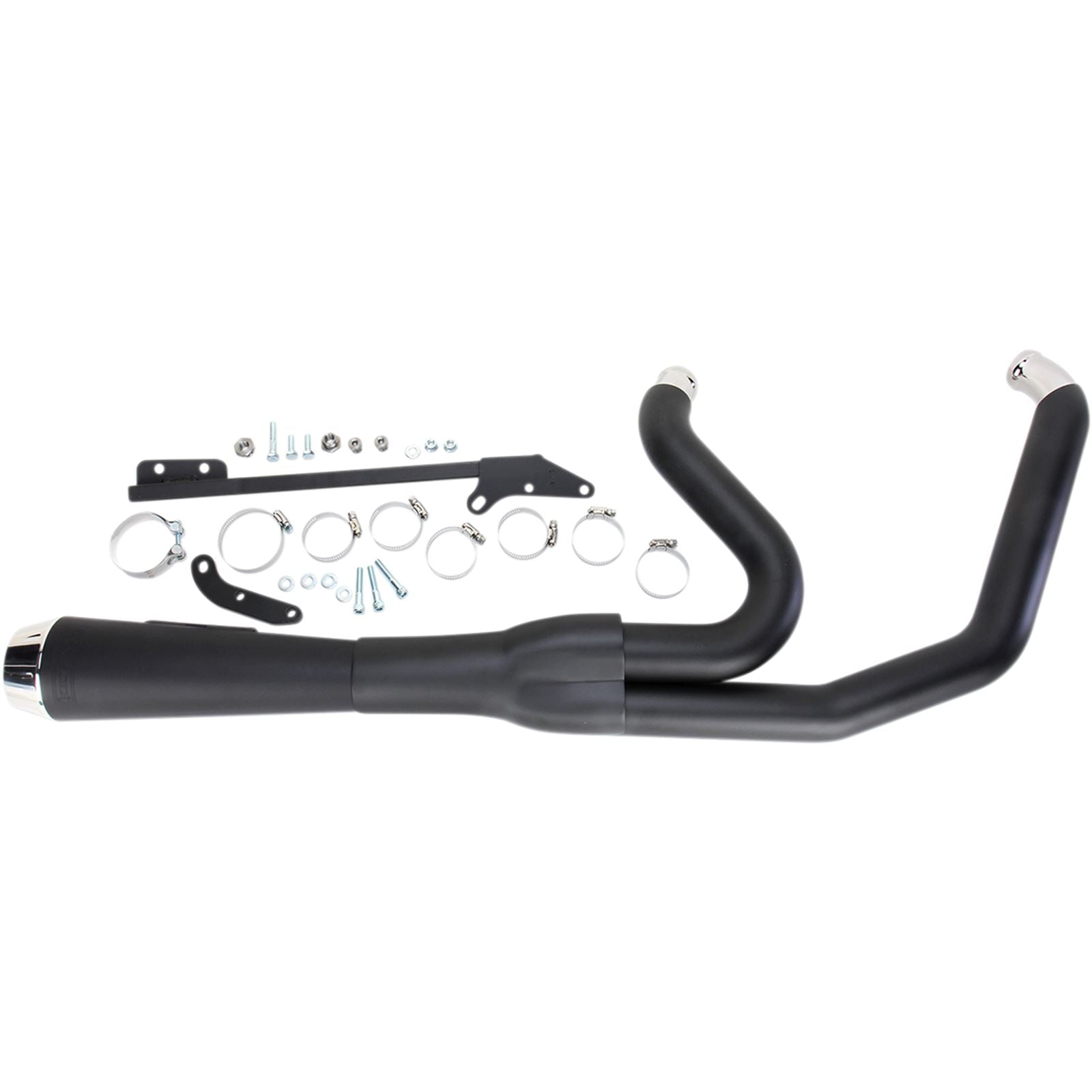 Bassani Manufacturing Road Rage Exhaust - Black - Short - '06-'17 FXD [MPN: 13122J]_349727
