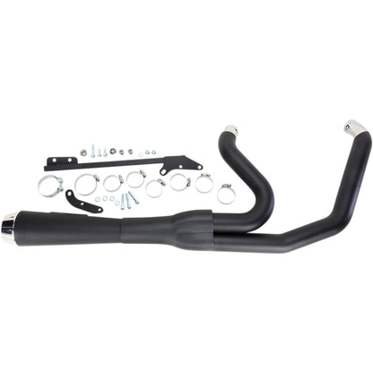 Bassani Manufacturing Road Rage Exhaust - Black - Short - '06-'17 FXD [MPN: 13122J]_349727