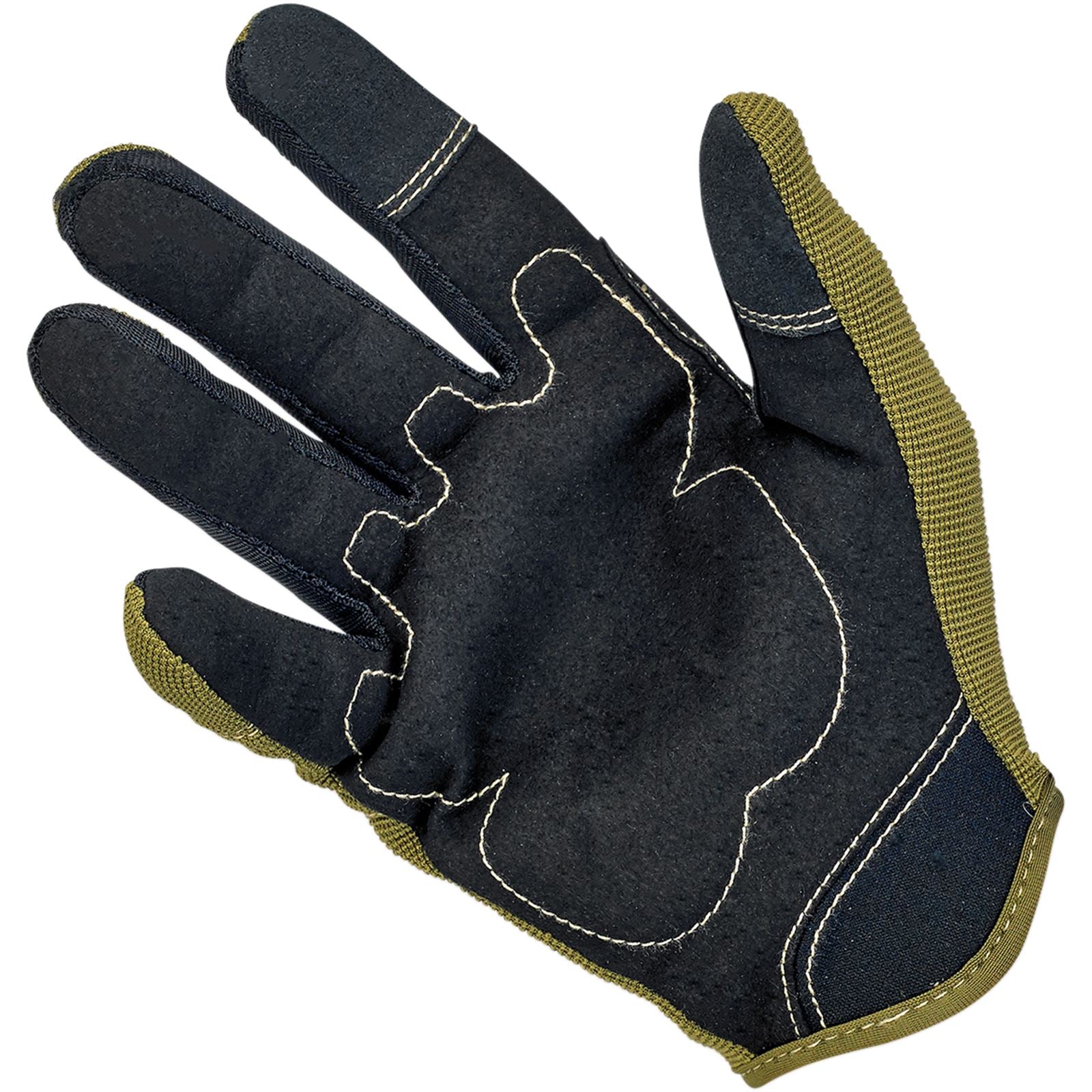 Biltwell Inc. Moto Gloves - Olive/Black - 2X-Large 1501-0309-006_353494