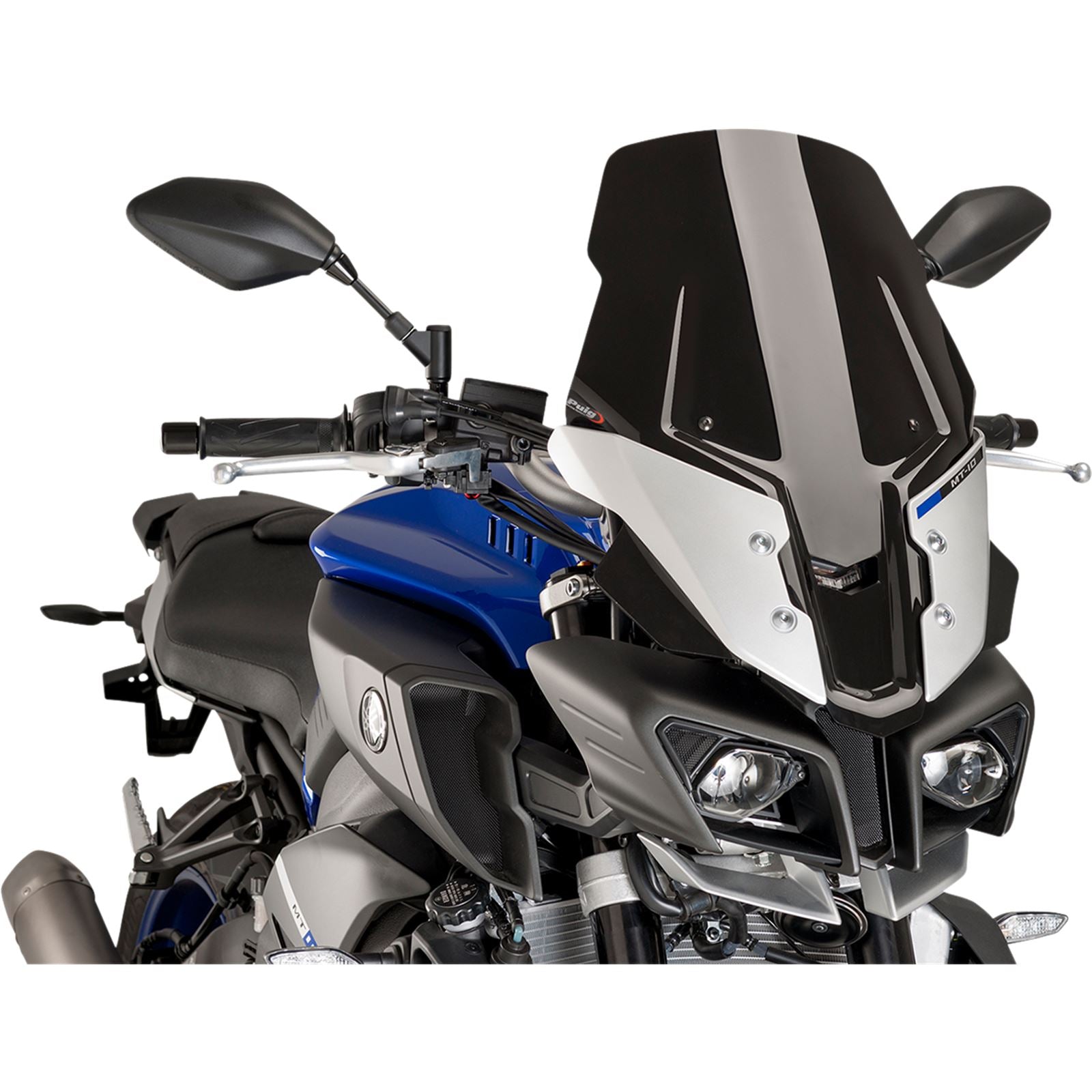 Puig Race Windscreen - Black for Yamaha [MPN: 8918N]_461444