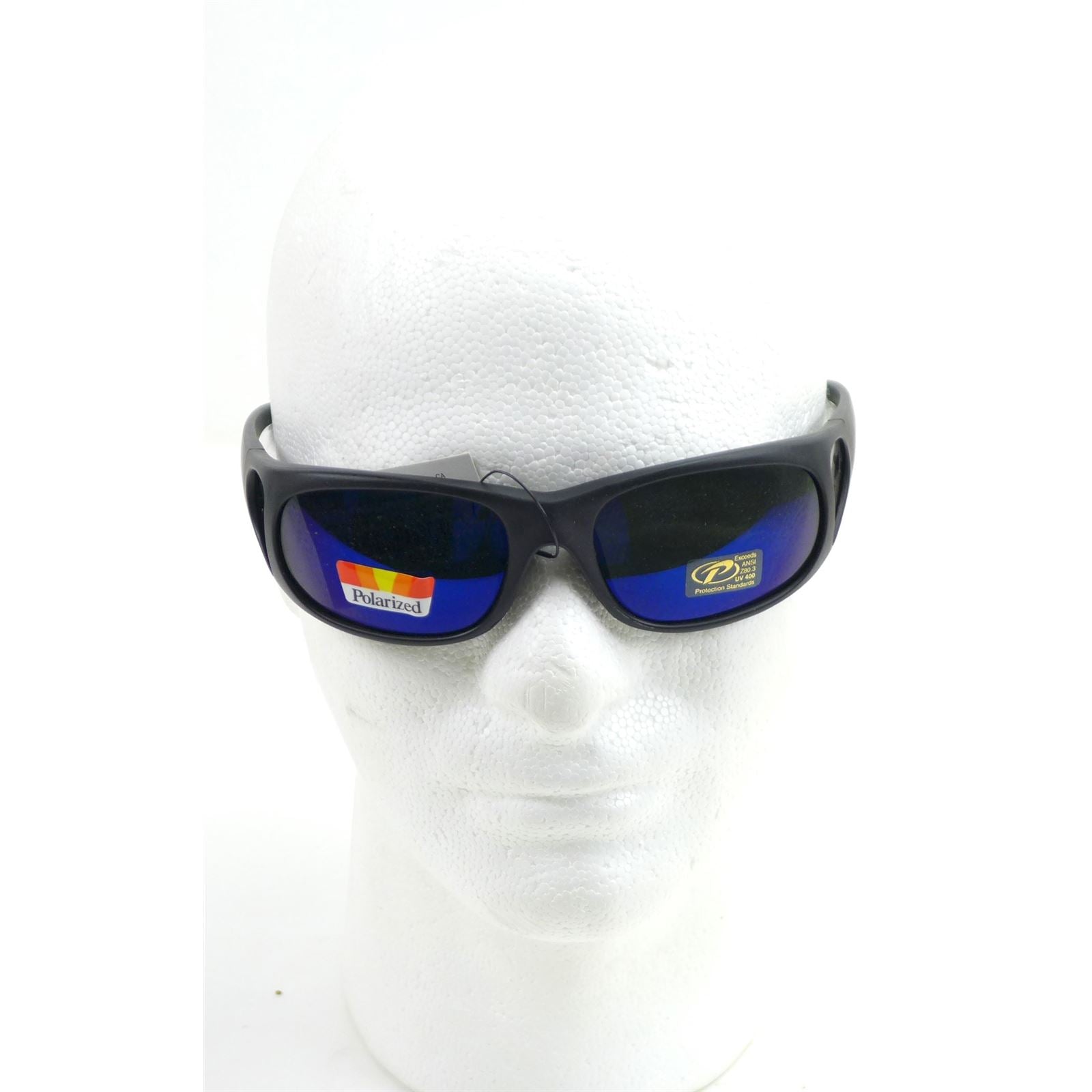 Pacific Coast Sunglasses Strike - Polarized Grey with Blue Mirror/Black 4222_1175303
