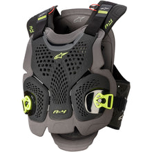 Alpinestars A-4 Max Chest Protector - Black/Yellow - X-Small/Small [MPN: 6701520-1155-XS/S]_339967
