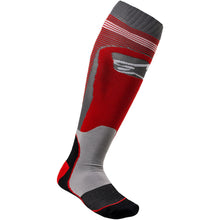 Alpinestars Sock MX Plus1 Red/Grey Small/Medium [MPN: 4701820-318-SM]_343216