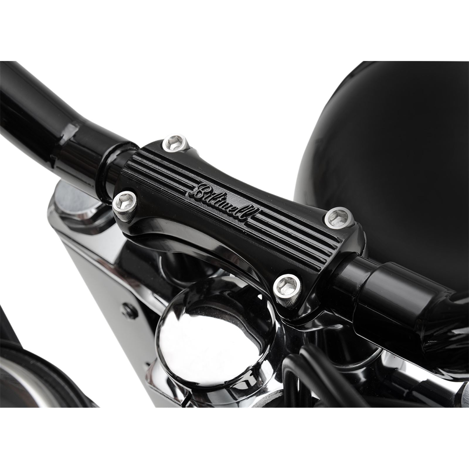 Biltwell Inc. Black 2" Thunder Risers 6402-201-02_352883
