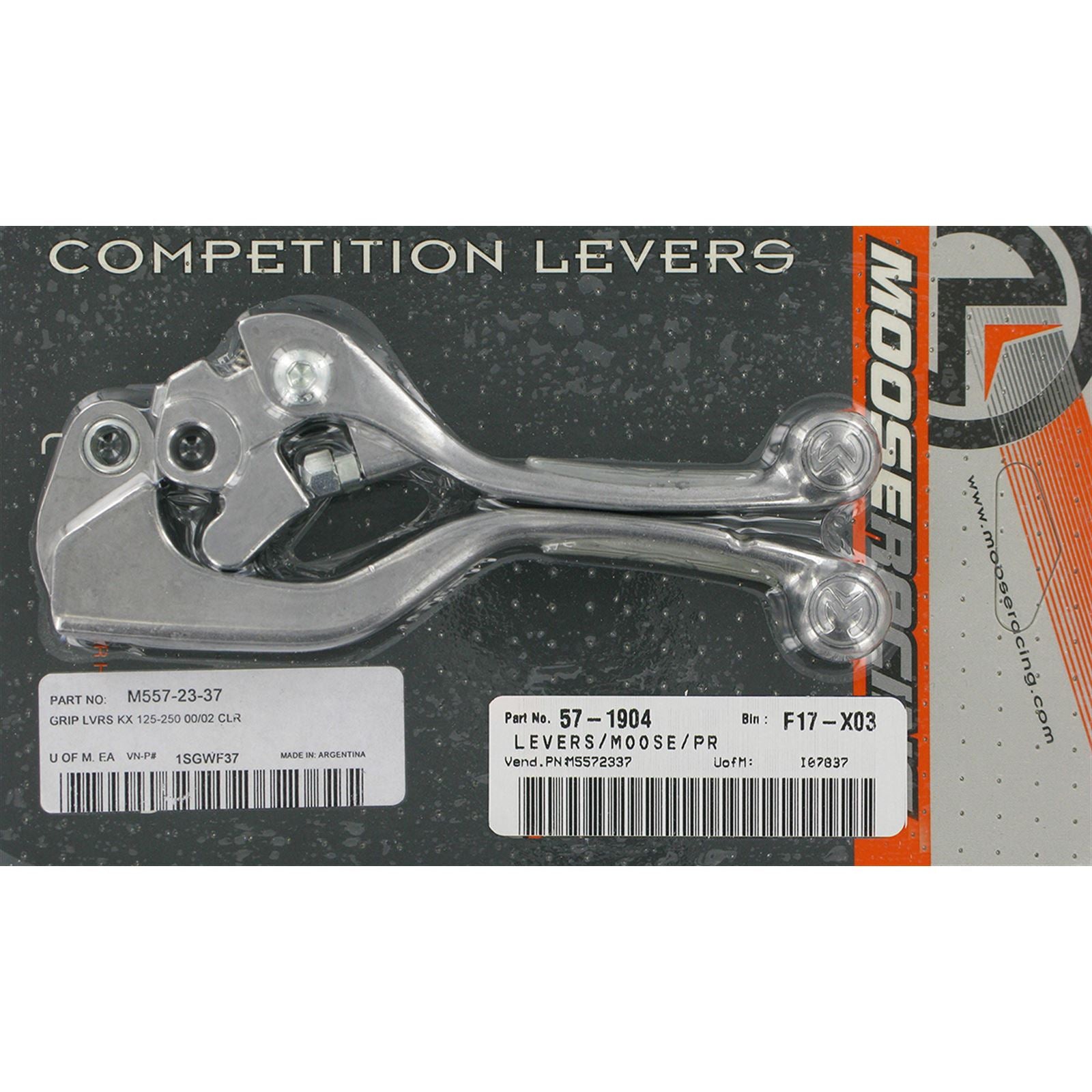Moose Offroad Clear Competition Lever Set for KX125/250 M557-23-37_438825