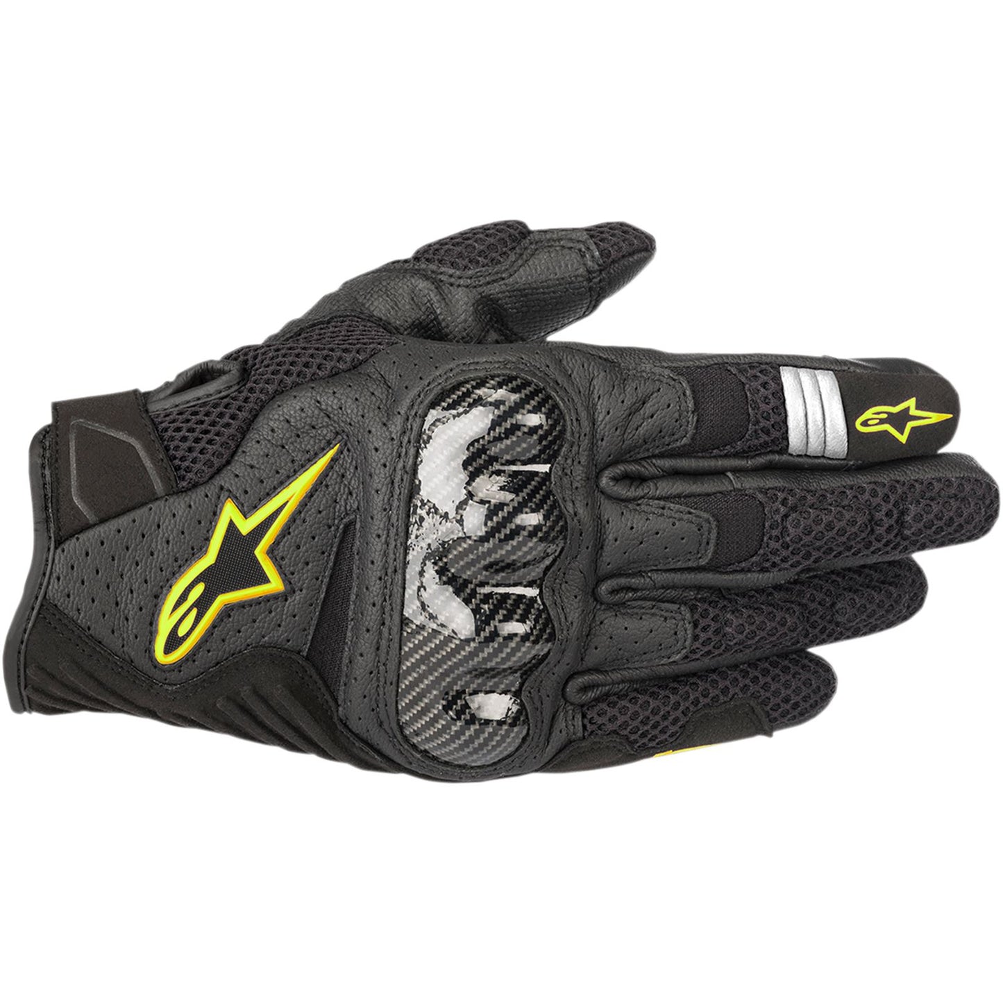 Alpinestars SMX-1 Air V2 Gloves - Black/Yellow - Small [MPN: 3570518-155-S]_332710