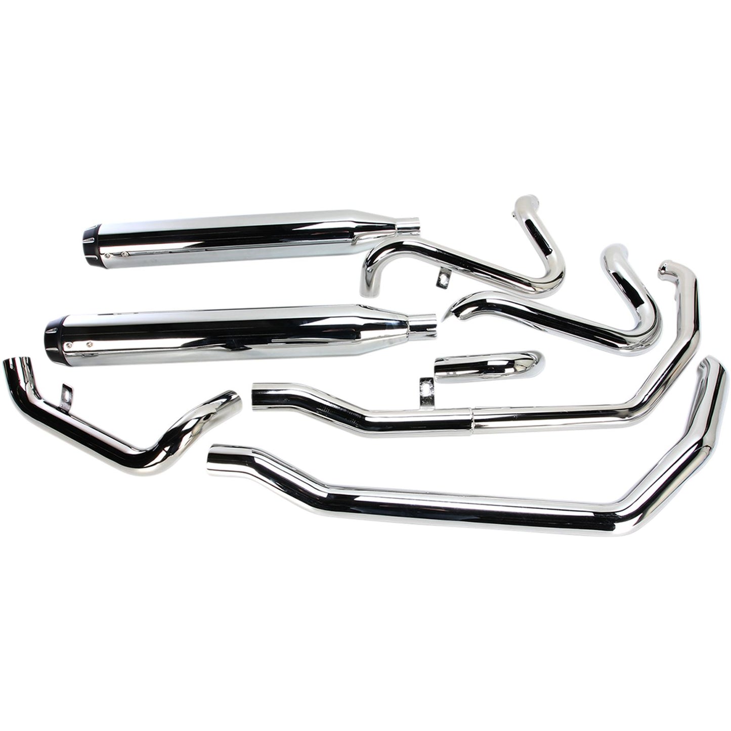 Bassani Manufacturing Down Under Exhaust - Chrome - Straight Can [MPN: 1F76R]_349850