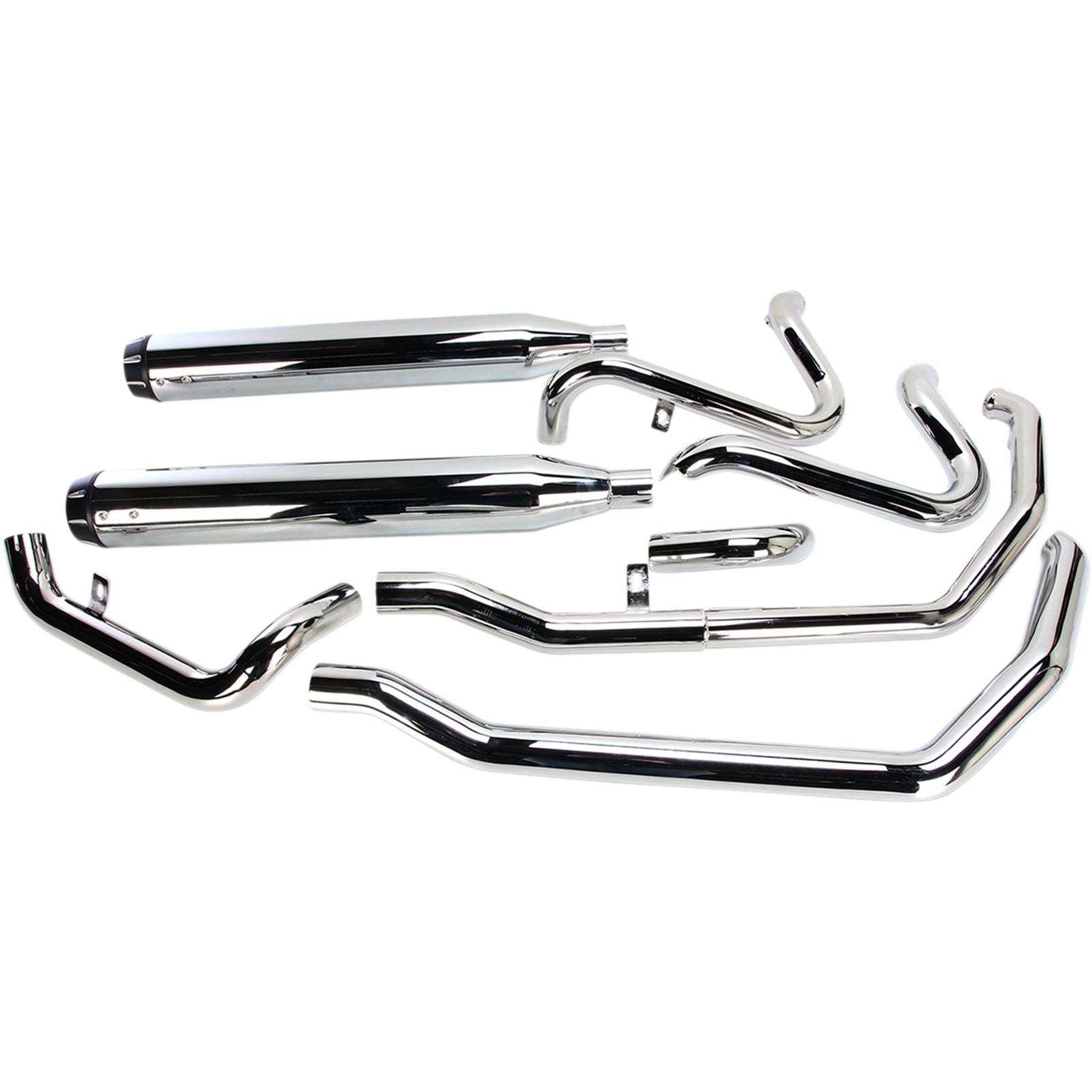 Bassani Manufacturing Down Under Exhaust - Chrome - Straight Can [MPN: 1F76R]_349850