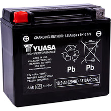 Yuasa AGM Battery - 12V - 18ah - YTX20H YUAM72RBH_501395